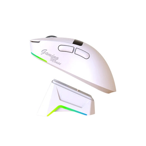 JEDEL GWH-102 Tri-Mode Gaming Mouse (White) - 1