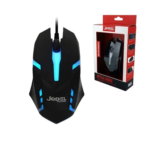 Jedel M66 Wired RGB Gaming Mouse (Black) - 1