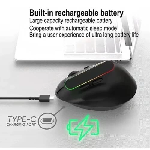 JEDEL W925P Vertical Wireless Ergonomic Mouse - 2