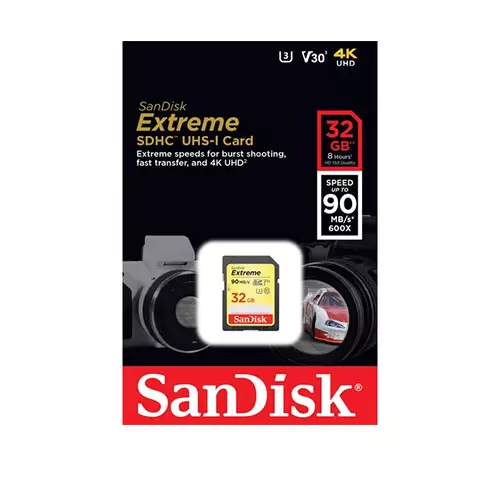 SanDisk 32GB Extreme UHS-I SDHC Memory Card-gallery-1