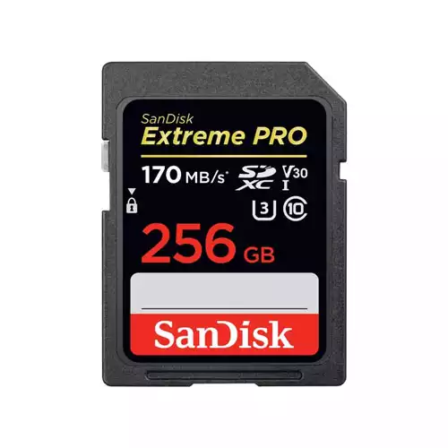 SanDisk 256GB Extreme PRO UHS-I SDXC Memory Card