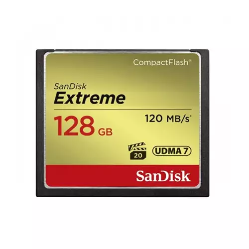 SANDISK EXTREME 128GB COMPACT FLASH MEMORY CARD