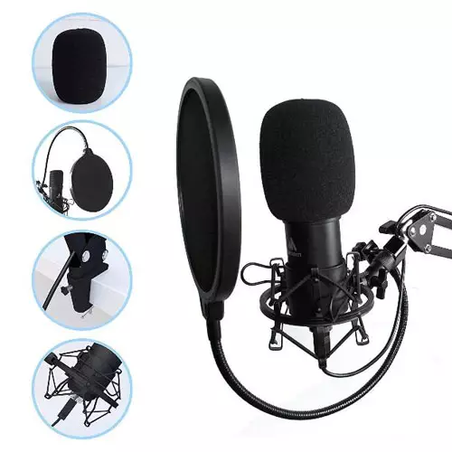 MAONO AU-A04H USB Microphone With Studio Headphone Set - 1