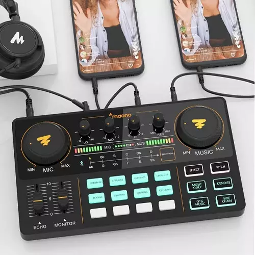 MAONO MAONOCASTER Lite AU-AM200 Portable All-In-One Podcast Production Studio-1