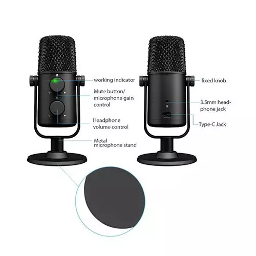 MAONO AU-902 Cardioid Condenser Podcast Mic Microphone Set-gallery-1