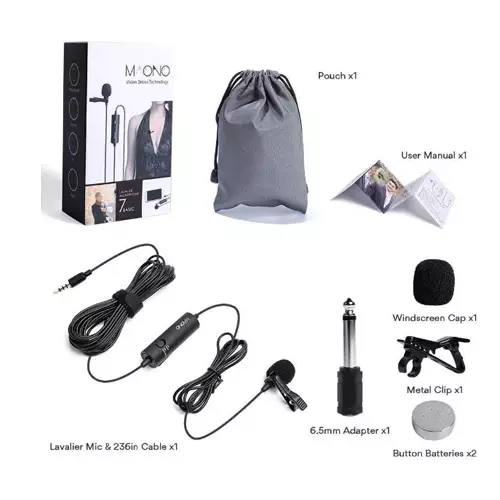 Maono AU-100 Podcast Lavalier Microphone-1