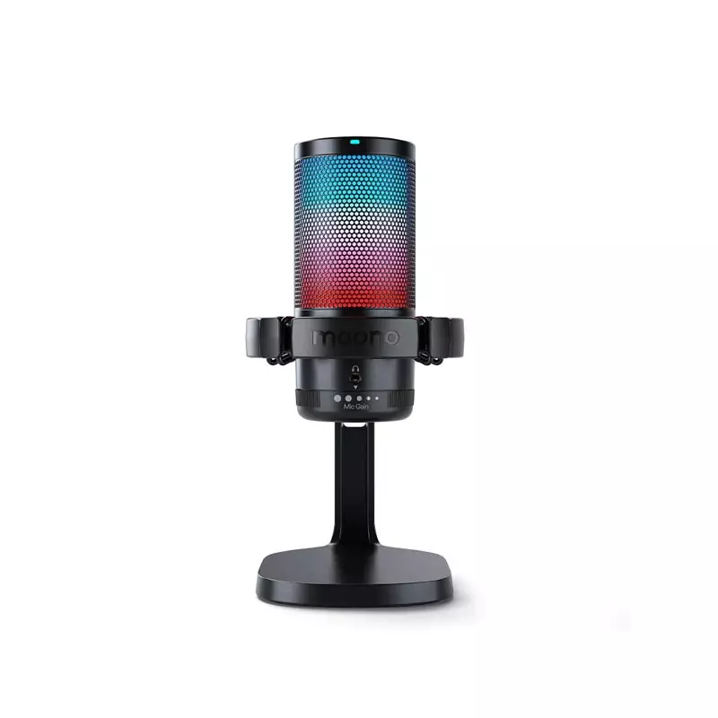 MAONO DGM20 GAMERWAVE CONDENSER USB GAMING RGB MICROPHONE-gallery-3