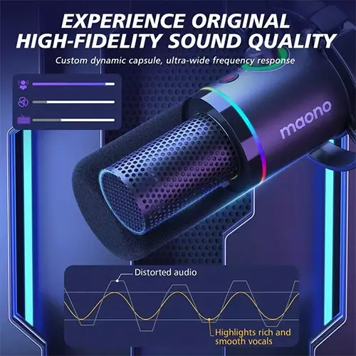 MAONO PD200XS USB/XLR Dynamic Microphone Set with Boom Arm-gallery-1