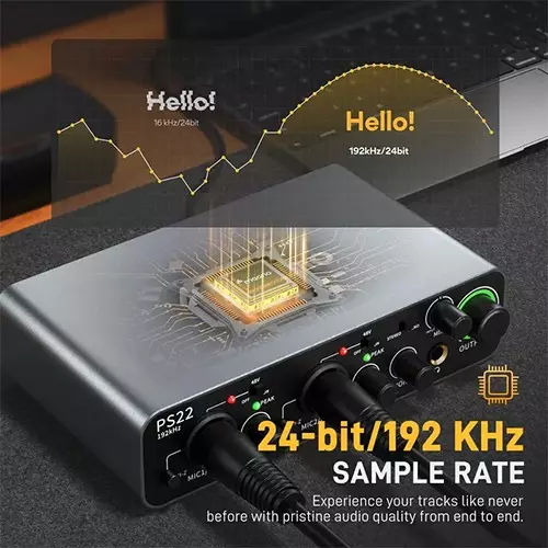 MAONO ProStudio PS22 USB-C Audio Interface (Black)-1
