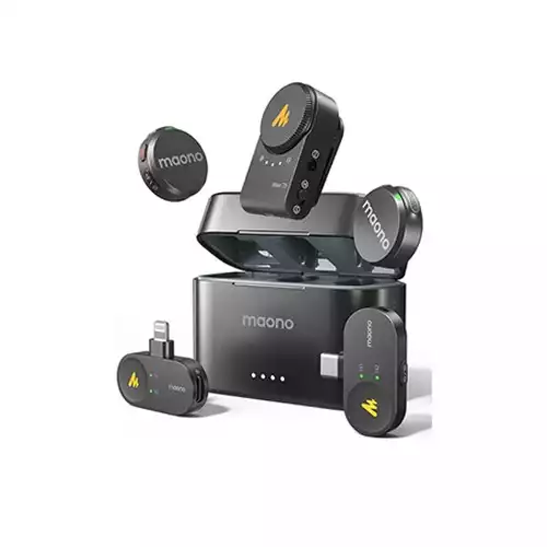 Maono Wave T5 Wireless Lavalier Microphone Combo Edition