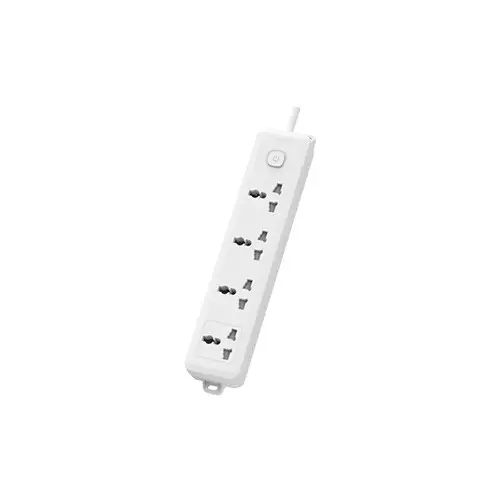 Deli CT704 2 Pin 4 Port 5 Meter Power Strip White