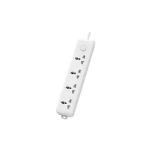 Deli CT704 2 Pin 4 Port 5 Meter Power Strip White