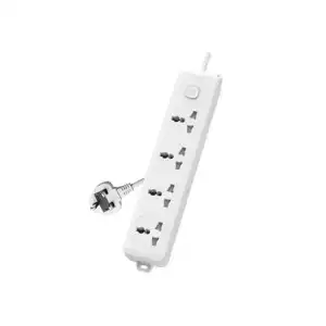 Deli CT703ES 3 Pin 4 Port 3 Meter With surge Protection Power Strip