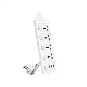 Deli CT411 2 Pin 4 Port 2 Meter Power Strip