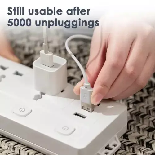 Deli CT411 2 Pin 4 Port 2 Meter Power Strip-gallery-2