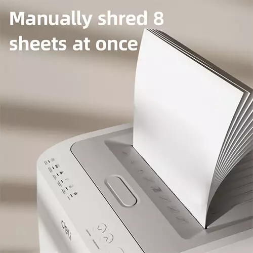 Deli ET081 P5 26L 100 Sheets Auto Paper Shredder - 2