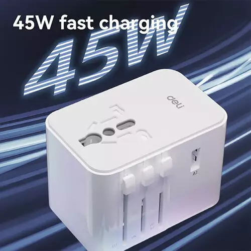 Deli ET767 45W Universal Travel Adapter-gallery-1