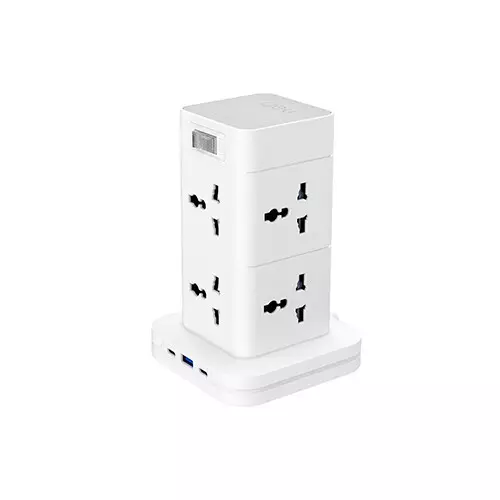 Deli ET763 8 Port 3 Meter Standing Power Strip