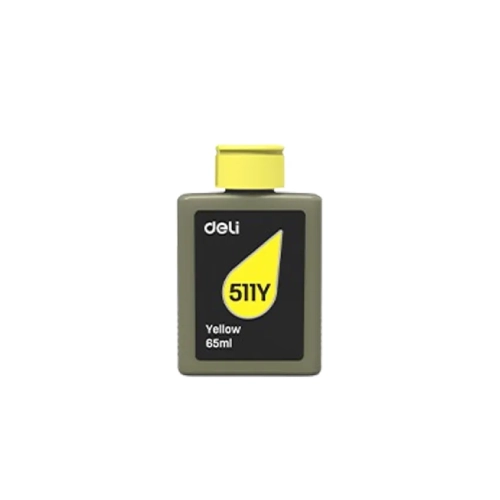 Deli 511Y D511W & D516W Ink Bottle (Yellow)