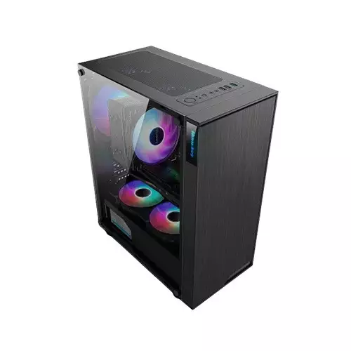 Huntkey GS400C ATX Gaming Case Black-gallery-1