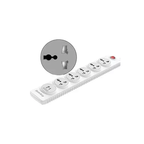 Huntkey SZN507 4 Port Copper Bar Universal Power Strip - 1