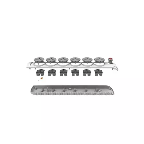 Huntkey SZN601 6 Port Copper Bar Universal Power Strip - 3