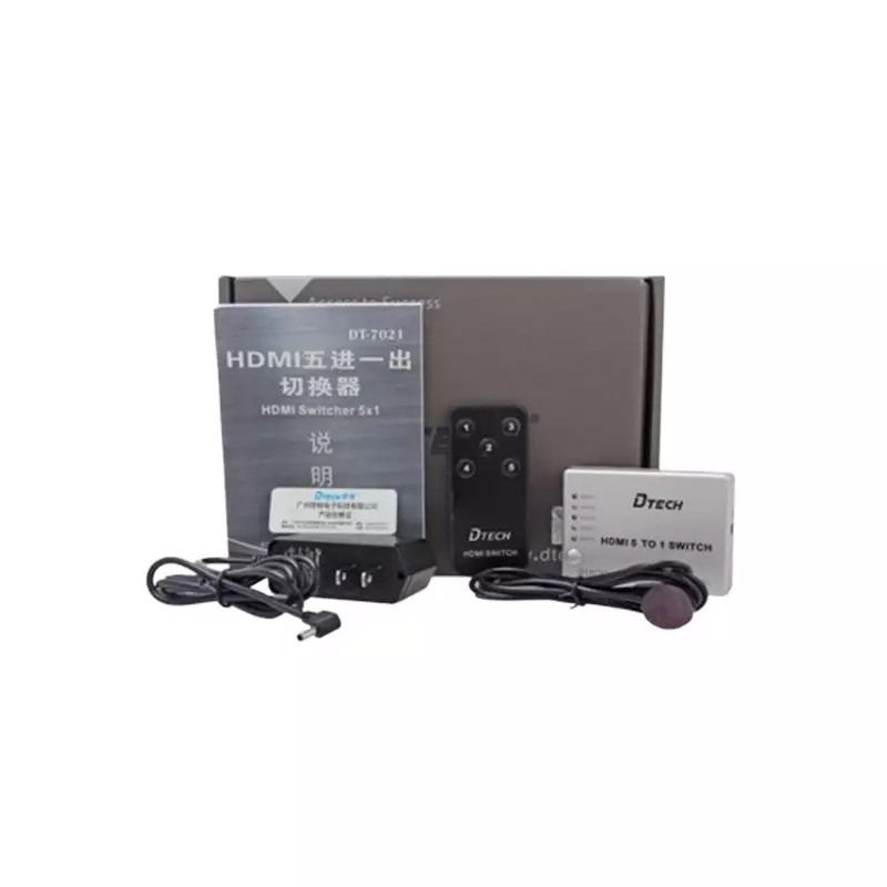 Dtech DT-7021 5 TO 1 HDMI Switch - 2
