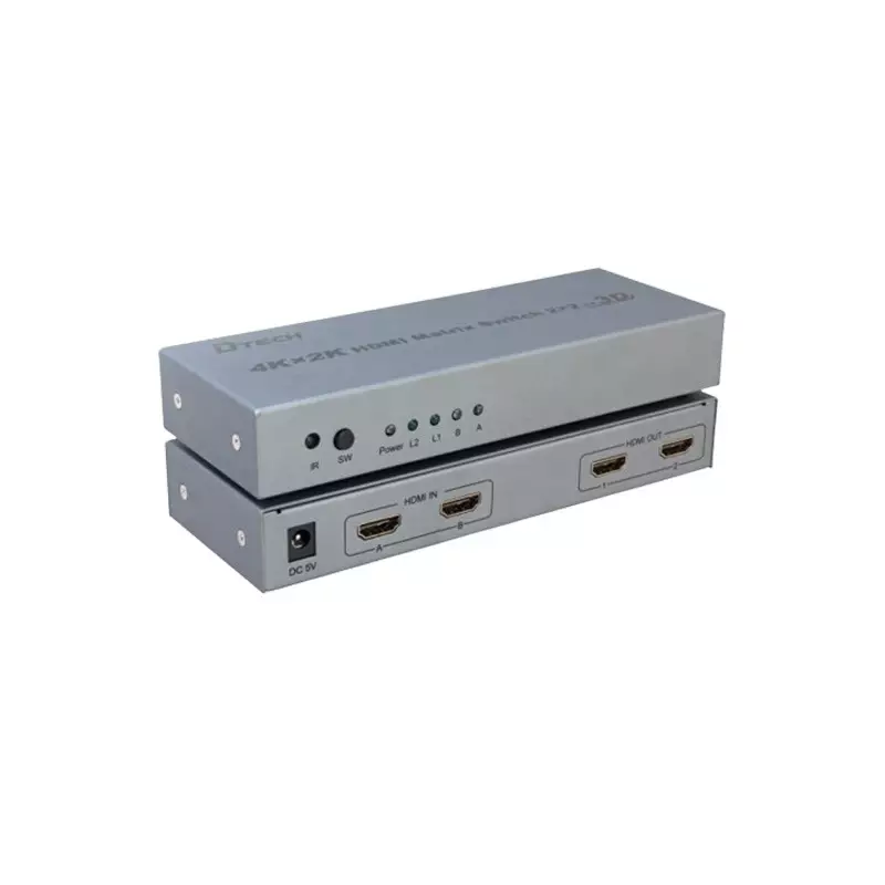 Dtech DT-7422 2 To 2 4k HDMI Matrix Switch
