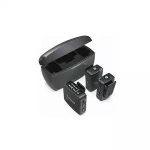 FIFINE M9 Dual Wireless Lavalier Microphone System with Charging Case