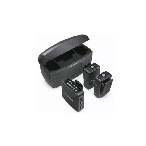 FIFINE M9 Dual Wireless Lavalier Microphone System with Charging Case