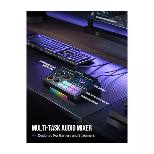 FIFINE AmpliGame SC8 USB Gaming Audio Mixer-gallery-3