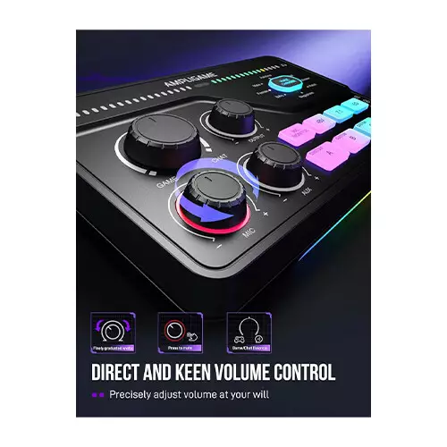 FIFINE AmpliGame SC8 USB Gaming Audio Mixer-gallery-4