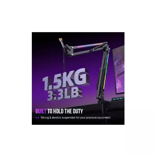 FIFINE AmpliGame BM38 RGB Microphone Boom Arm-gallery-1