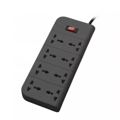 Belkin Power Strip 8 Port 2 Meter Gray Economy Series (F9E800ZB2M)