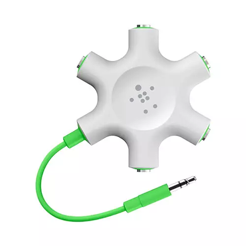 Belkin F8Z274bt RockStar 5-Way Headset Splitter (White)