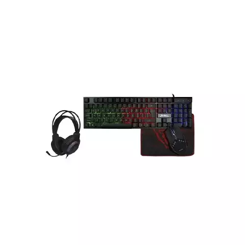 Jedel CP-09 4IN1 Mouse Keyboard Mousepad & Headset Gaming Combo