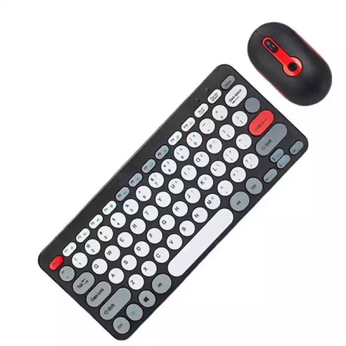 JEDEL WS681 Mini Stylish Wireless Gaming Keyboard Mouse Combo