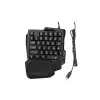 Jedel K601 RGB Portable Mini 35 Keys Single Hand Wired Gaming Keyboard-1