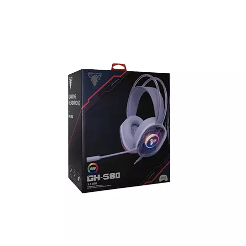 Jedel GH580 3.5 USB Wired RGB Gaming Headphone with ANC-3