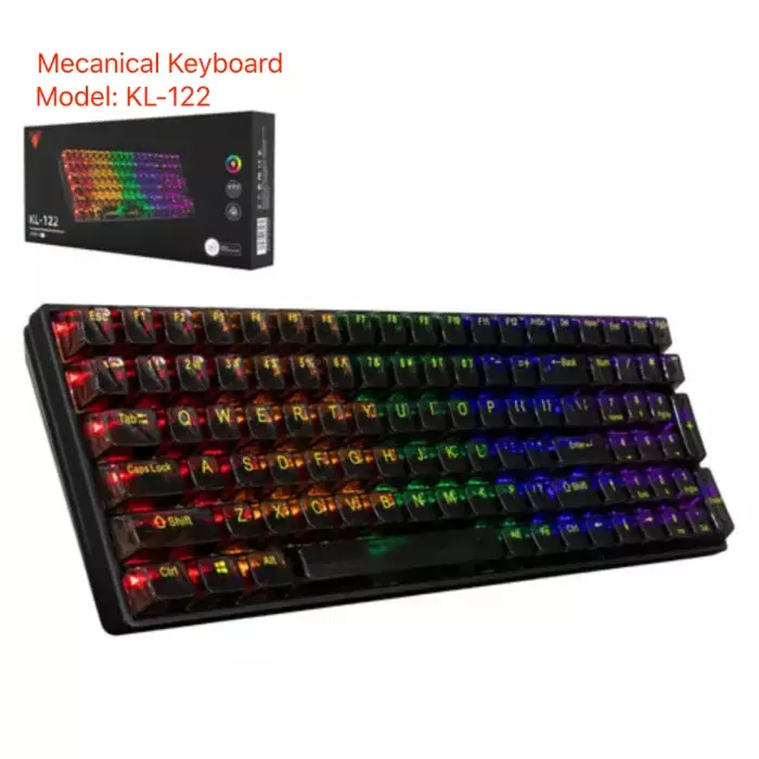JEDEL KL-122 Transparent RGB Linear Switch Mechanical Keyboard-gallery-1