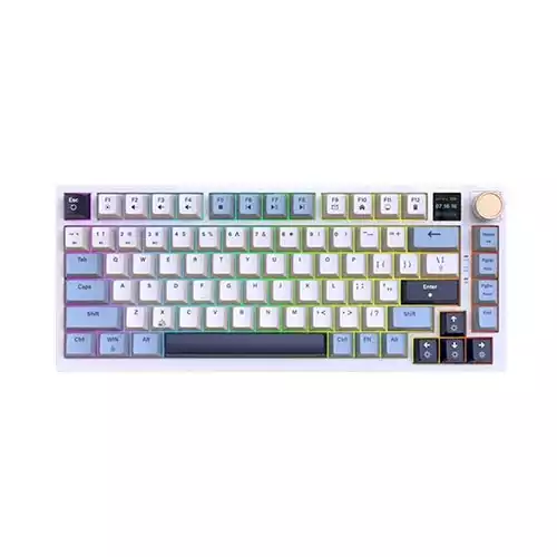 JEDEL WKL-100 RGB Tri-Mode Hotswap Mechanical Keyboard with Display (Yellow Switch)