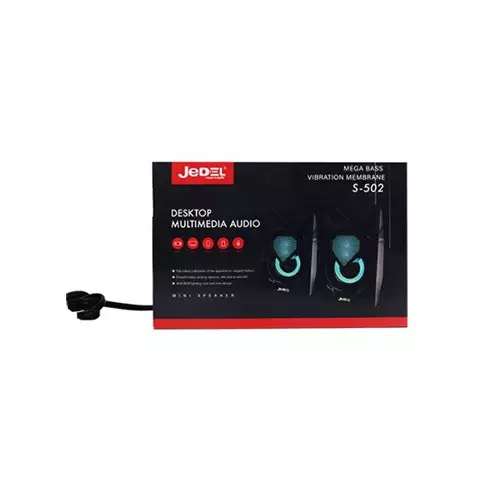 JEDEL S-502 RGB USB Stereo Wired Speakers-2