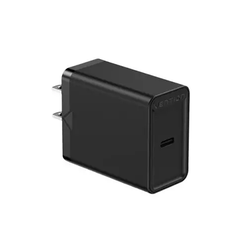 Vention FADB0-US US-Plug USB-C 20W Wall Charger - Black