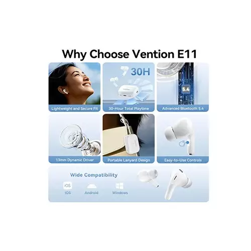 Vention Echo Lite E11Wireless Bluetooth Earbuds-gallery-1