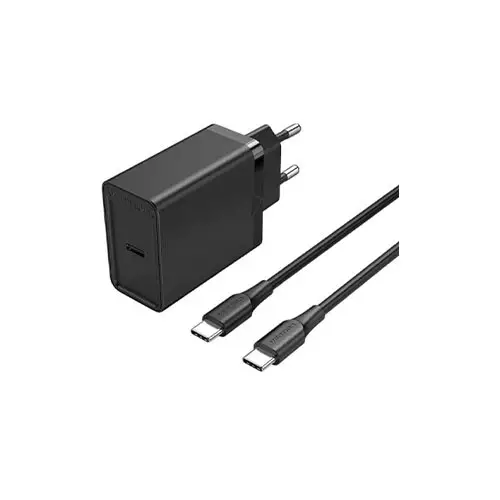 Vention FAHWF-EU 25w USB-C Wall Charger With USB-C Cable - Eu Plug-gallery-1