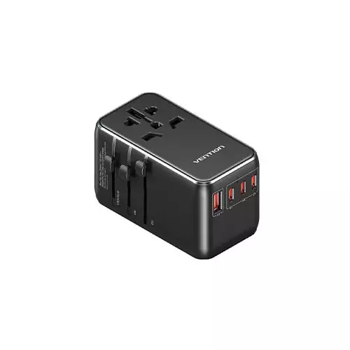 Vention FJGB0 120W 4-Port Universal Travel Adapter