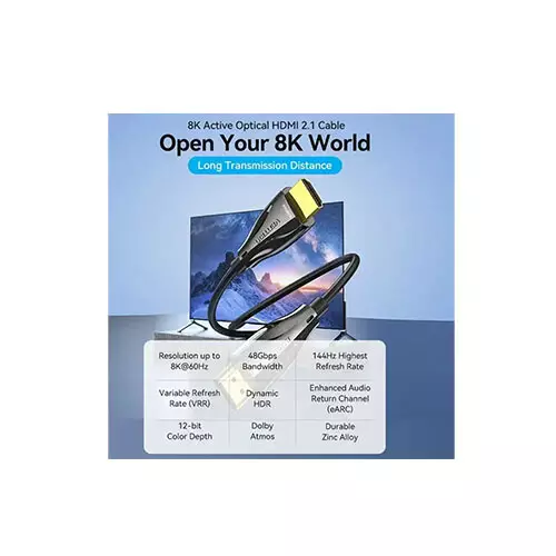 VENTION ALBBN Optical 8K Male to Male HDMI 15M Cable - 1