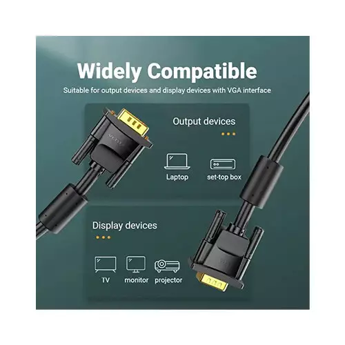 VENTION VAG-B04-B2500 25M VGA Cable with Ferrite Core-gallery-2