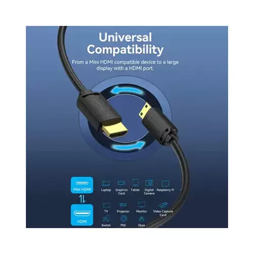 VENTION AGHBI 4K HD 3M HDMI-C Male to HDMI-A Male Cable-gallery-1