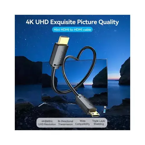 VENTION AGHBI 4K HD 3M HDMI-C Male to HDMI-A Male Cable-gallery-2